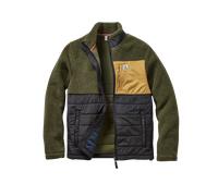 Born Explorer Polar-Lined Sherpa Fleece Jacket in Khaki Green