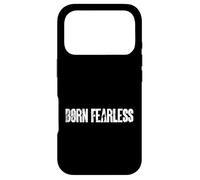 Born Fearless Military Style Mindset Typography Graphic Case for iPhone 17 Pro