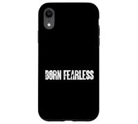 Born Fearless Military Style Mindset Typography Graphic Case for iPhone XR