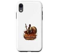 Born For Battle Spartan Warrior Strength Design Case for iPhone XR