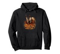 Born For Battle Spartan Warrior Strength Design Pullover Hoodie