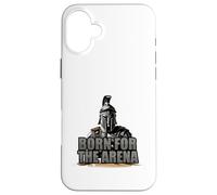 Born For The Arena Warrior Spartan Design Case for iPhone 16 Plus