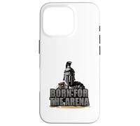 Born For The Arena Warrior Spartan Design Case for iPhone 16 Pro