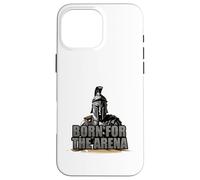 Born For The Arena Warrior Spartan Design Case for iPhone 16 Pro Max