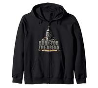Born For The Arena Warrior Spartan Design Zip Hoodie