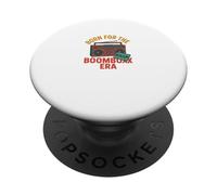 Born for the Boombox Era Vintage Retro 80s PopSockets Adhesive PopGrip
