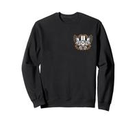 Born for the Road Speed Freak Retro Skull Design Sweatshirt