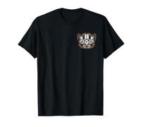 Born for The Road Speed Freak Retro Skull Design T-Shirt