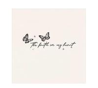 Born free juice herbal tattoo sticker waterproof butterfly sexy collarbone