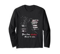 Born from Shadow. Bound to None. Soldier Silhouette Long Sleeve T-Shirt