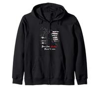 Born From Shadow. Bound To None. Soldier Silhouette Zip Hoodie