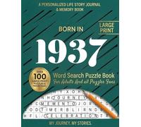Born In 1937 Word Search Puzzle Book: The Perfect Birthday Puzzle Gift for Anyone Born in (Year) Who Loves Word Searches