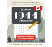 Born in 1944 Word Search: Perfect 81th Birthday Gift: Large Print Canadian Puzzle Book for Seniors Born In Canada | Personalized Activity Book 2025 | ... Wordsearches (Born In Canada Word Search)