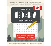 Born in 1947 Word Search: Perfect 78th Birthday Gift: Large Print Canadian Puzzle Book for Seniors Born In Canada | Personalized Activity Book 2025 | ... Wordsearches (Born In Canada Word Search)