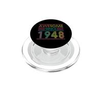 Born in 1948 Retro Vintage Awesome Since Birthday Gift PopSockets PopGrip for MagSafe