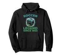 Born In 1953 Soccer Sports - Player Team Birthday Pullover Hoodie