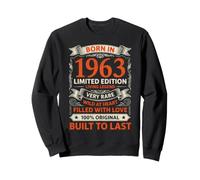 Born in 1963 Birthday Limited Edition Gifts for Men Women Sweatshirt