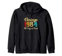Born in 1984 41 Years Old Made in 1984 41st Birthday Zip Hoodie