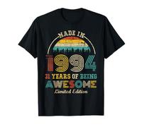 Born in 1994 31 Years Being Awesome Vintage 31st Birthday T-Shirt