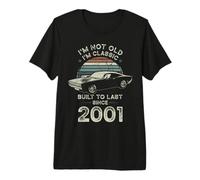 Born in 2001 Car 25th Birthday I'm not Old I'm Classic Premium T-Shirt