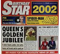 Born in 2002 Birthday Star Greeting Card With Chart Hits CD - 15 Original Songs - CD Card Company