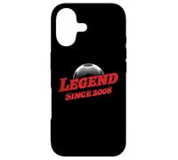 Born in 2008 Soccer Fan Birthday Legendary Since 2008 Case for iPhone 17