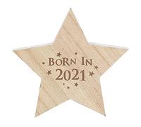 Born in 2021 Wooden Standing Star