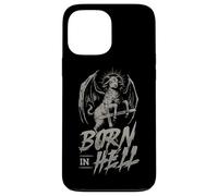 Born In Hell Satanism Occult Goat Ritual Case for iPhone 13 Pro Max