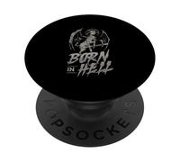 Born In Hell Satanism Occult Goat Ritual PopSockets Adhesive PopGrip