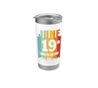 Born in June 19 Limited Edition Month 19th Day Retro Vintage Stainless Steel Insulated Tumbler