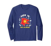 Born in Kosovo: Made for Greatness Patriotic Pride Long Sleeve T-Shirt, Adult Unisex, Navy, XL