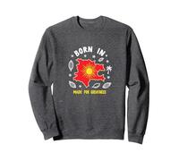 Born in Kosovo: Made for Greatness Patriotic Pride Sweatshirt, Adult Unisex, Dark Heather Grey, S