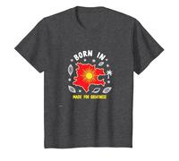 Born in Kosovo: Made for Greatness Patriotic Pride T-Shirt, Kids, Dark Heather Grey, 3 Years