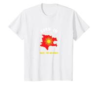 Born in Kosovo: Made for Greatness Patriotic Pride T-Shirt, Kids, White, 4 Years