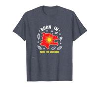 Born in Kosovo: Made for Greatness Patriotic Pride T-Shirt, Men, Heather Blue, 3XL