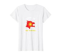 Born in Kosovo: Made for Greatness Patriotic Pride T-Shirt, Women, White, M