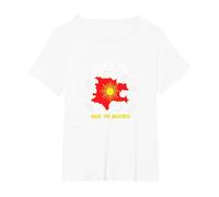 Born in Kosovo: Made for Greatness Patriotic Pride T-Shirt, Women's Plus, White, 5X