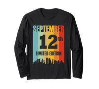 Born In September 12 Limited Edition Month 12th Day Retro Long Sleeve T-Shirt