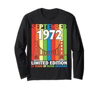 Born in September 1972 Ltd Edition 54 Years of Being Awesome Long Sleeve T-Shirt