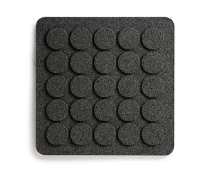 Born In Sweden Dots square trivet 20x20 cm Black