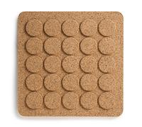 Born In Sweden Dots square trivet 20x20 cm Brown