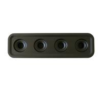 Born In Sweden - Stumpastaken Tea Light Holder Long, Black - Black