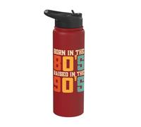 Born in The 80's Raised in The 90's Stainless Steel Insulated Water Bottle