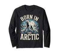 Born in the Arctic Polar Bear Arctic Wildlife Long Sleeve T-Shirt