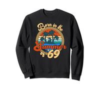 Born In The Summer of '69 Vintage Sunset Beach Born In 1969 Sweatshirt