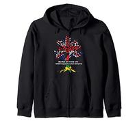 Born in the UK with Jamaican Roots, Jamaica English Heritage Zip Hoodie