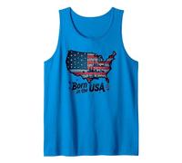 Born in USA Tank Top, Men, Sapphire Blue, XX-Large