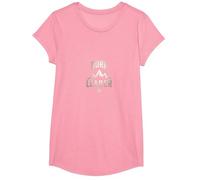 Born Leader: Mountaineer Compass Adventure Inspiration T-Shirt, Girls, Pink, XS
