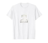 Born Leader: Mountaineer Compass Adventure Inspiration T-Shirt, Men, White, 4XL