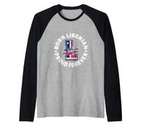 Born Liberian Proud Forever Love Liberia Flag Independence Raglan Baseball Tee